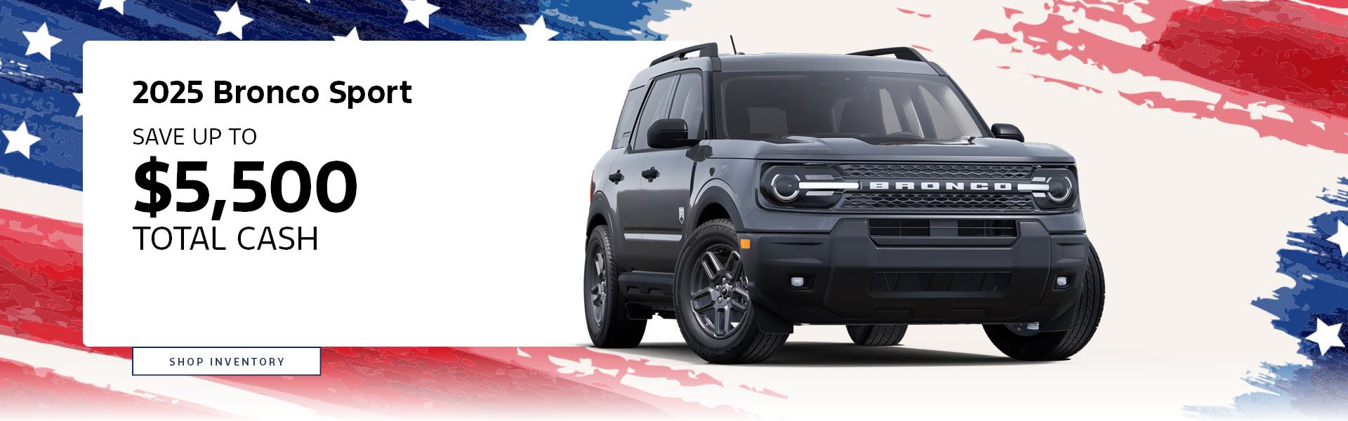 2025 Bronco Sport Offer