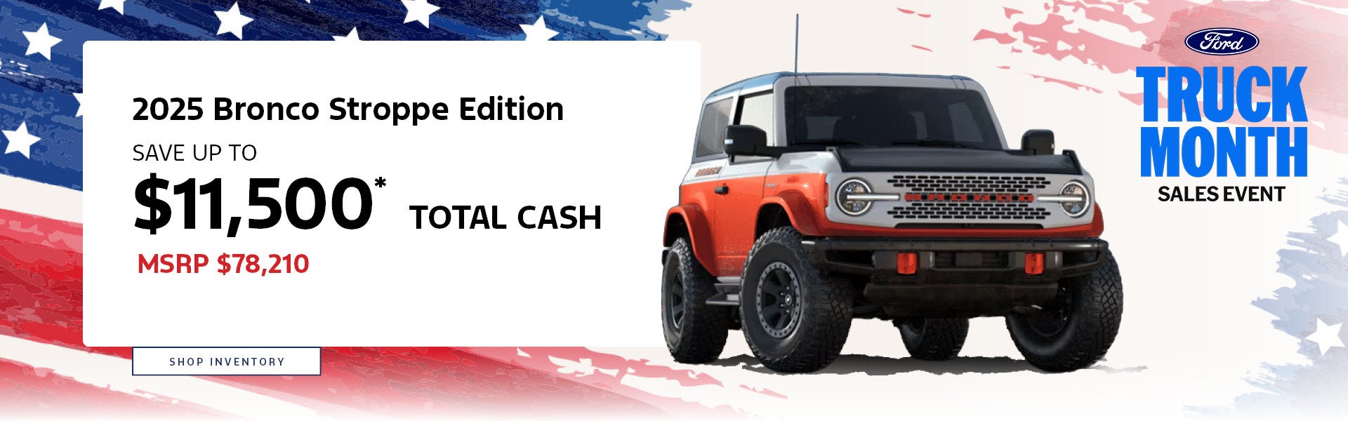 2025 Bronco Sport Offer