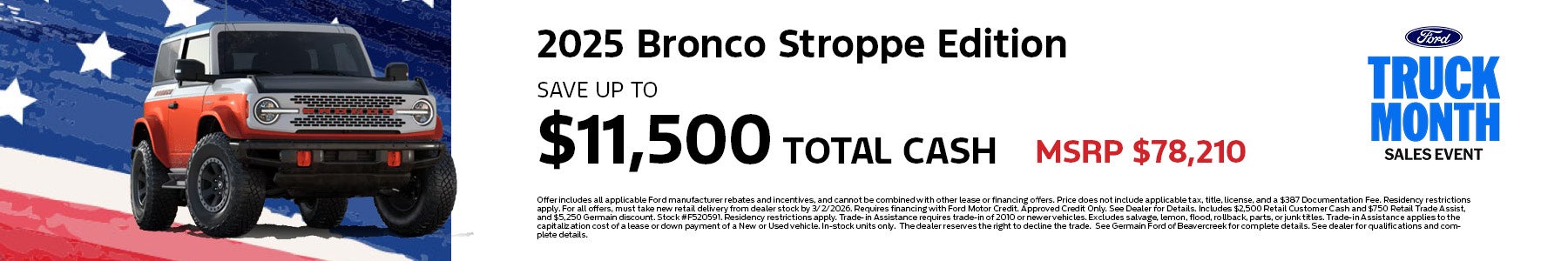 Bronco Sport Offer