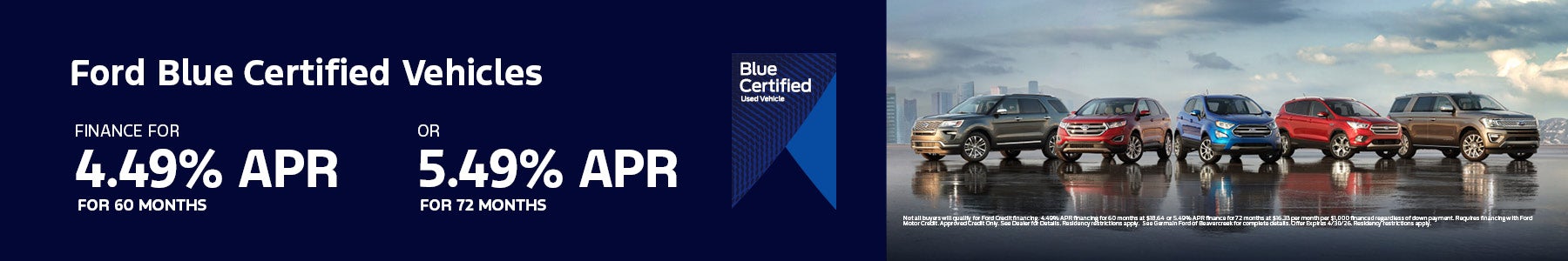 Ford Blue Certified Vehicles