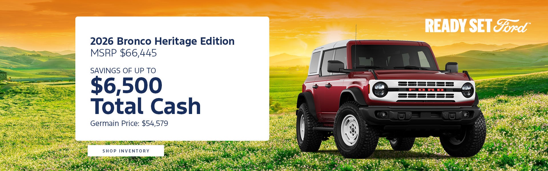 Bronco Heritage Offer